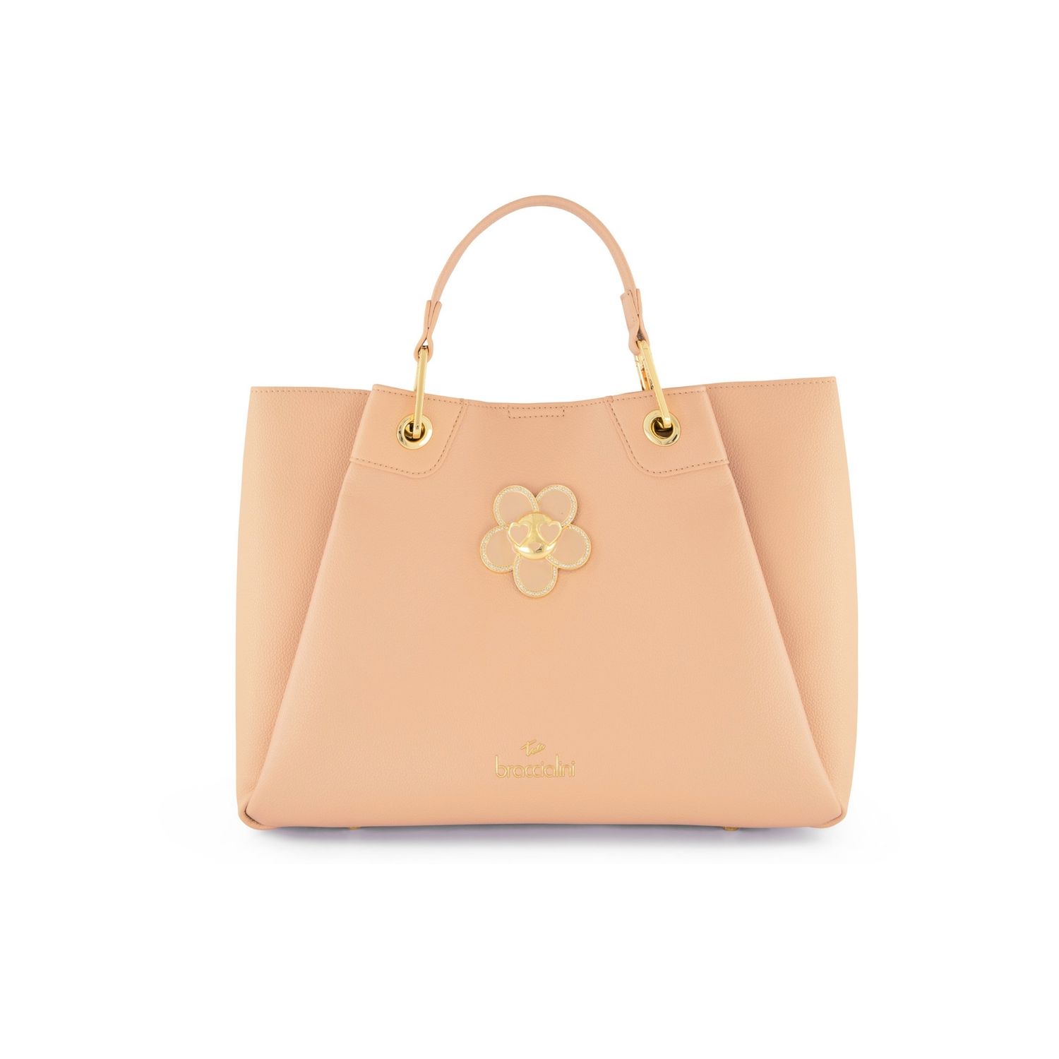 Braccialini Borsa a Mano Grande Amy Bijoux Rosa