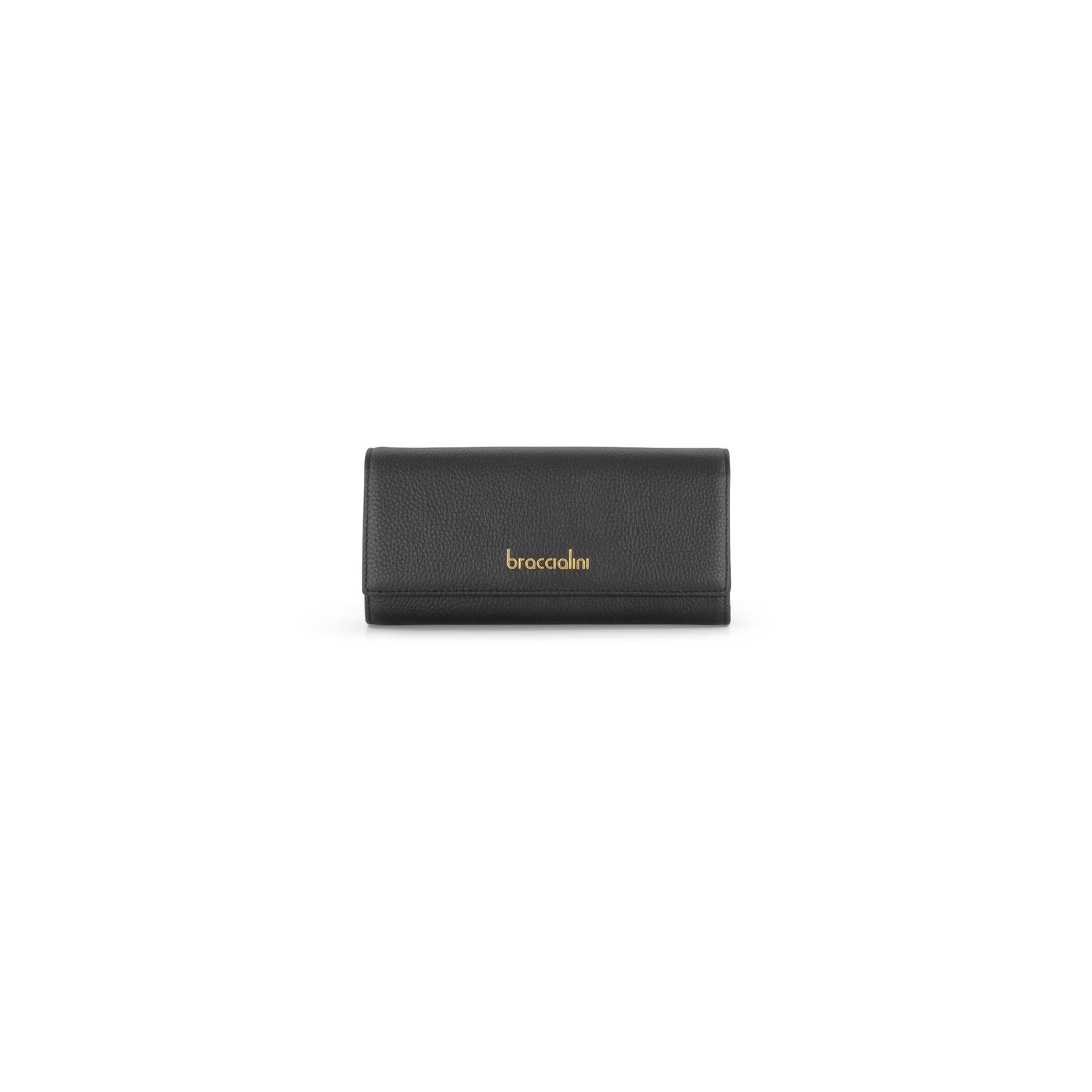 Braccialini Portafoglio Continental in pelle Basic Nero