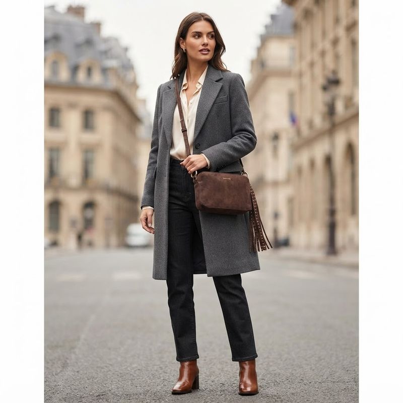 Mariaceline Borsa a tracolla Vintage Coffee