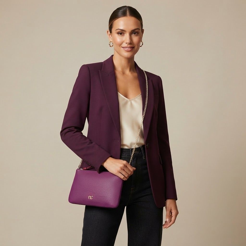 Maria Celine Pochette Tracolla Candy Viola 