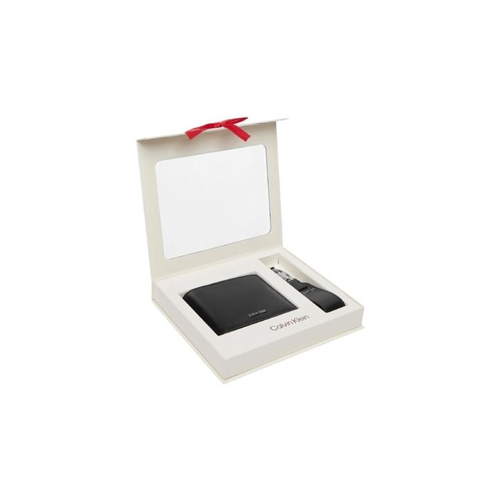 Calvin klein Parure 2 pezzi Portafoglio + Portachiavi Nero