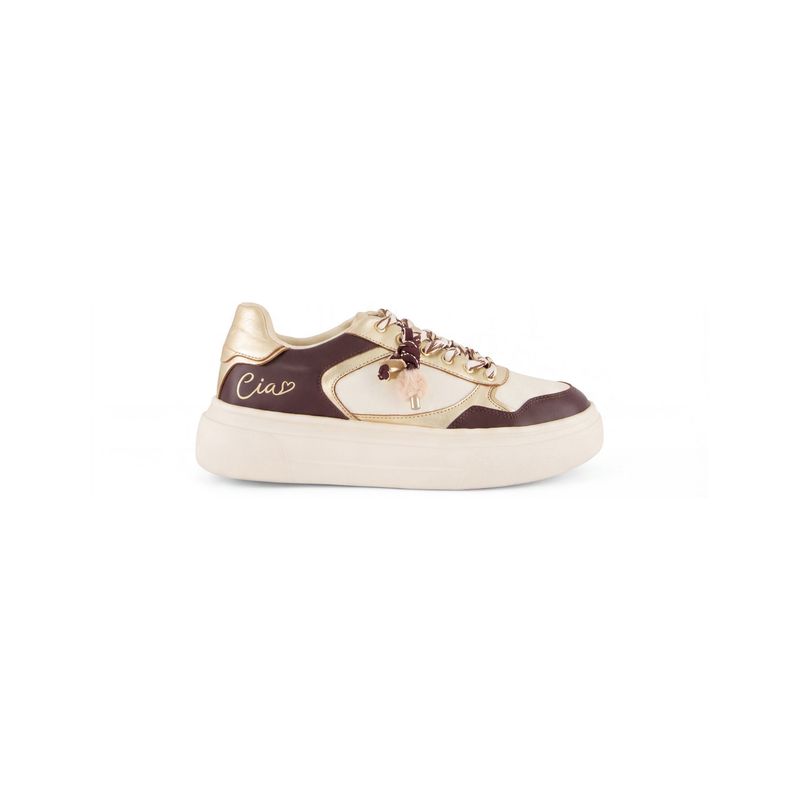 Braccialini Sneakers Ciao Bordeaux/Panna