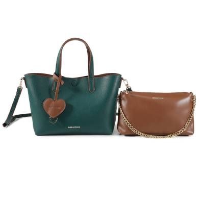 Mariaceline Mood Hand Bag Teal/Brown