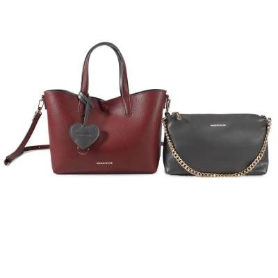 Mariaceline Mood Hand Bag reversibile Red/Grey