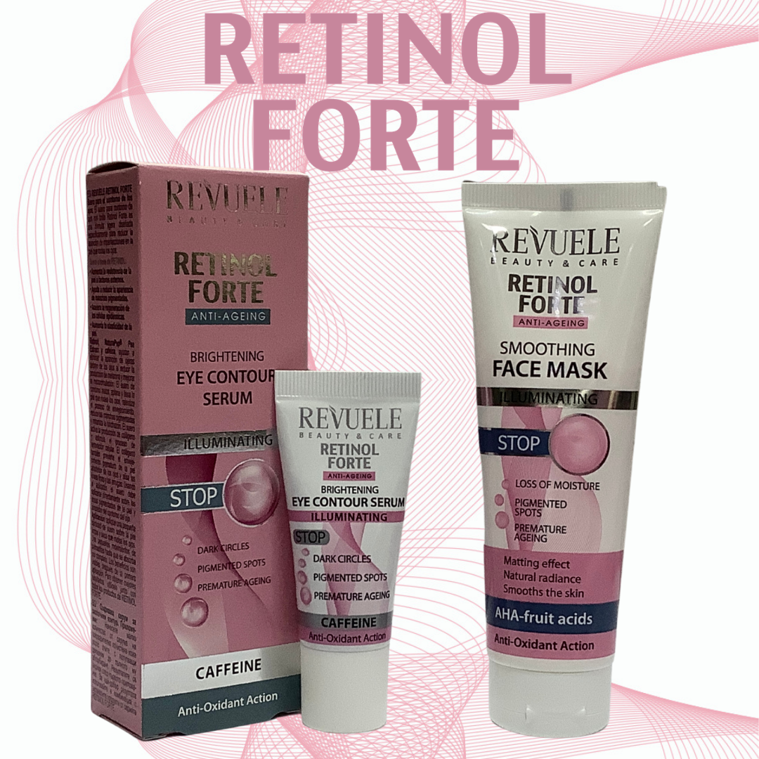 Revuele Retinol Forte Eye Serum & Face Mask
Made in Europe