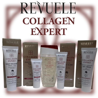 Revuele Collagen Expert Skincare Set – 5 Products Made in Europe
