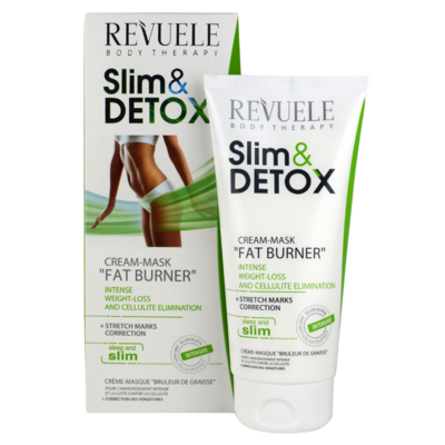 Revuele Slim & Detox Cream-Mask Fat Burner Intense Weight-Loss and Cellulite Elimination, 200 ml