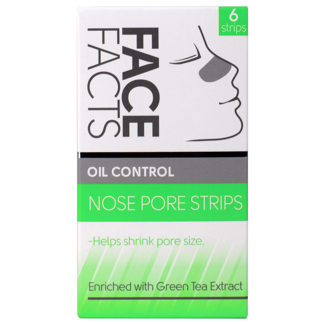 Face Facts Nose Pore Strips - Oil Control Green Tea, 6 Treatments