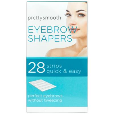 Pretty Smooth Wax Strips - Eyebrow Shapers, 28 Strips