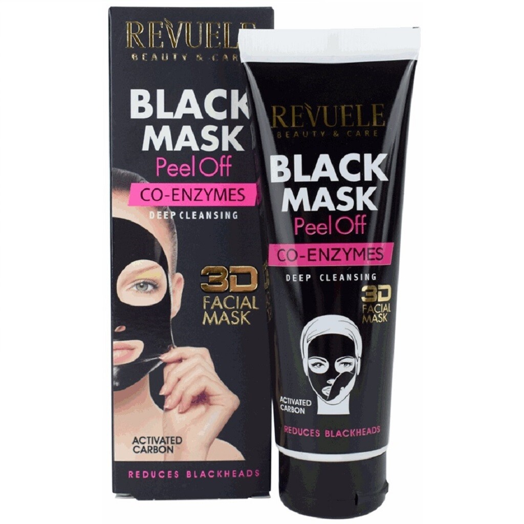Revuele Black Peel Off Mask - Co-Enzymes, 80 ml