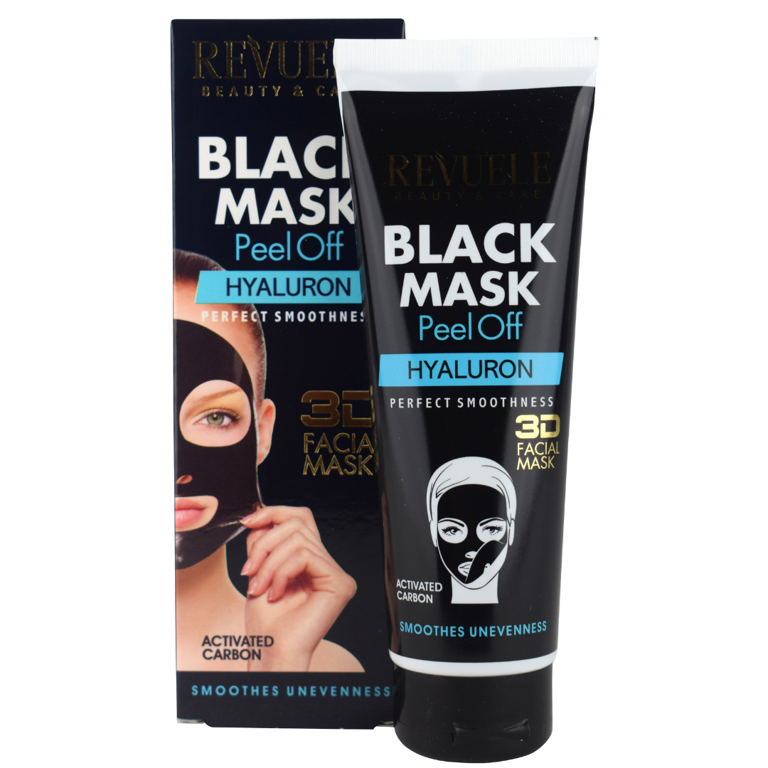 Revuele Black Peel Off Mask - Hyaluron, 80 ml
