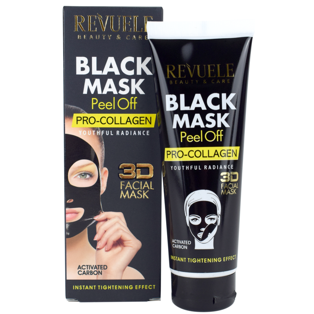 Revuele Black Peel Off Mask - Pro Collagen, 80 ml