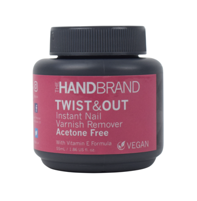 The HandBrand Twist & Out Nail Varnish Sponge Pot - Acetone Free VEGAN, 55 ml
