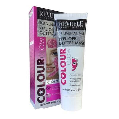 Revuele Peel Off Glitter Mask - Pink Rejuvenating, 80 ml