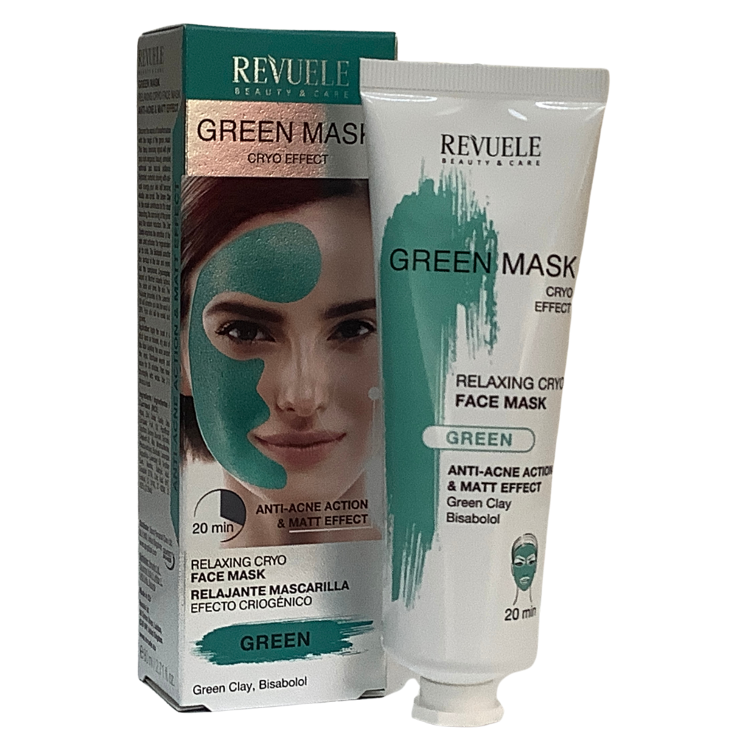 Revuele Face Mask - Green Relaxing Cryo, 80ml
