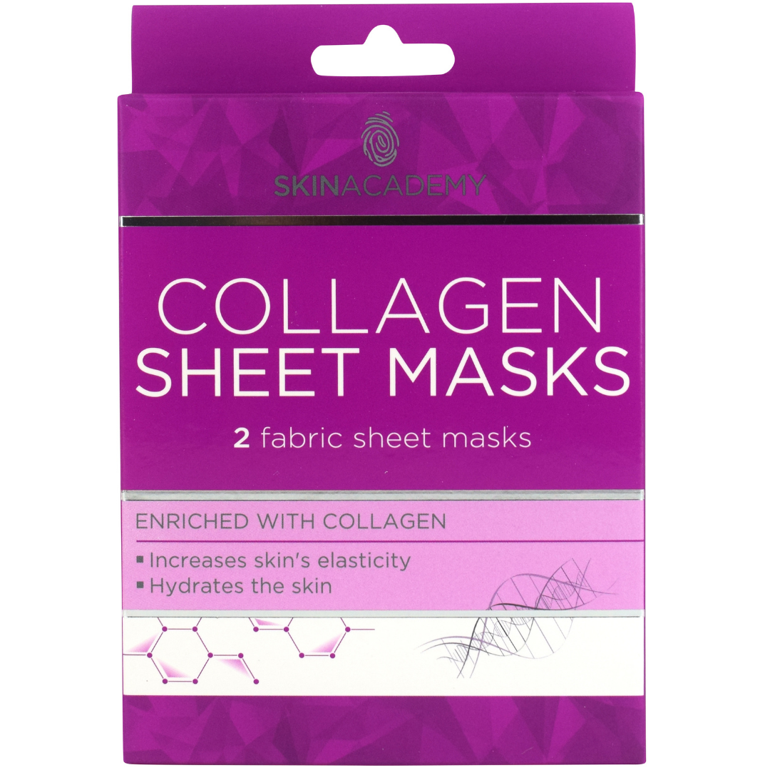 Skin Academy Sheet Mask - Collagen, 2 Sheets