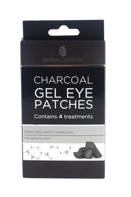 Skin Academy Gel Eye Patches - Charcoal, 4 Pairs