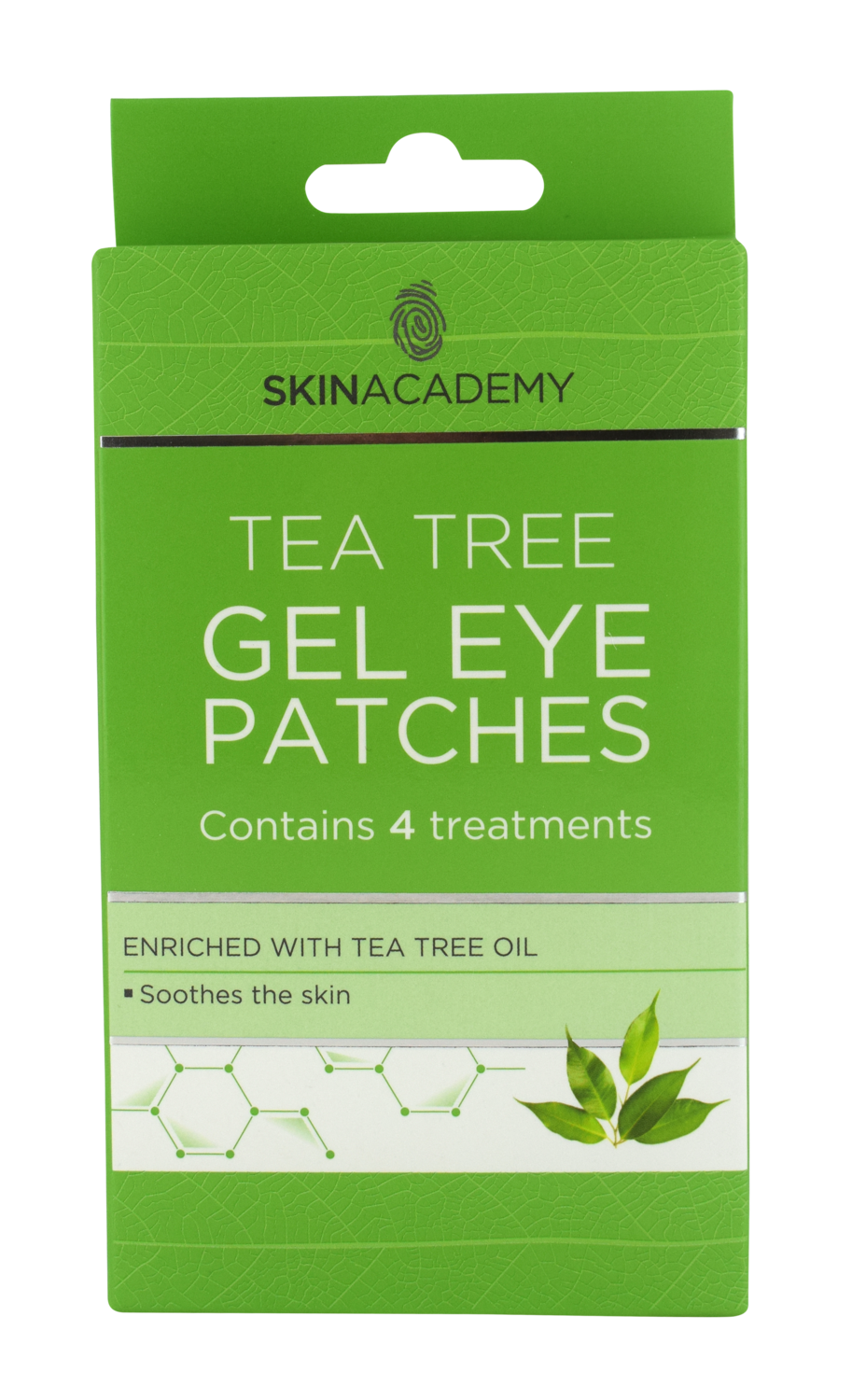 Skin Academy Gel Eye Patches - Tea Tree, 4 Pairs