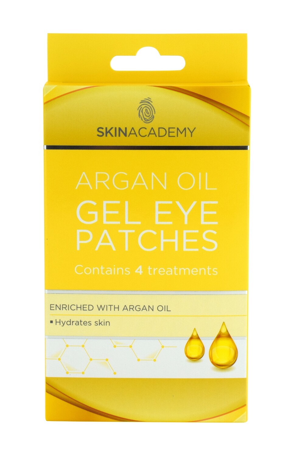 Skin Academy Gel Eye Patches - Argan Oil, 4 Pairs