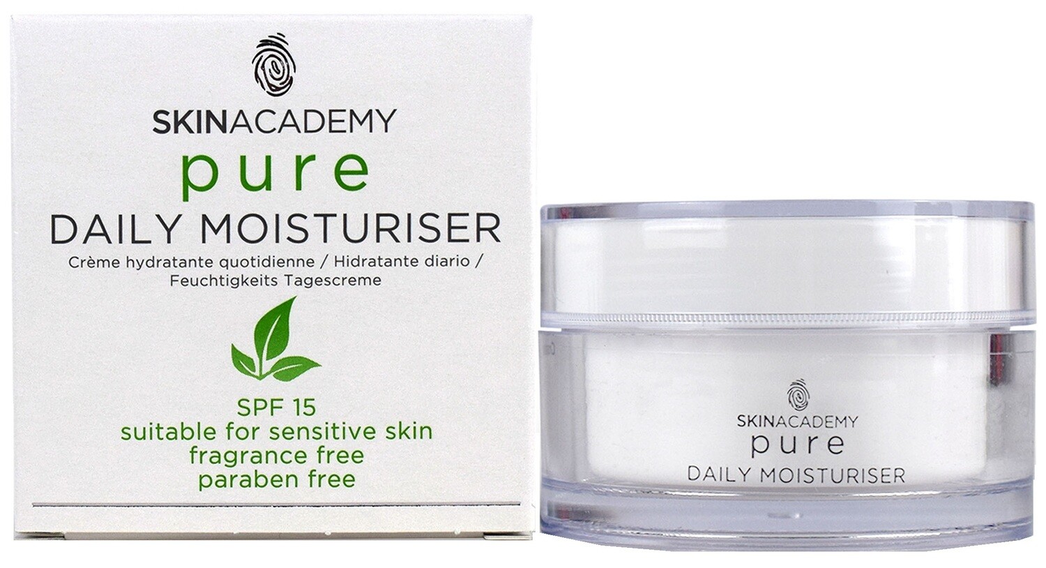 Skin Academy Pure Daily Moisturiser, 50 ml