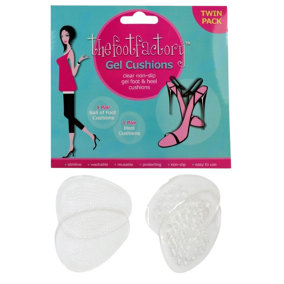 The Foot Factory Twin Pack Gel Foot Cushions