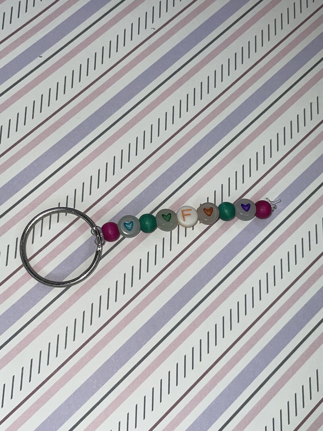Personalised Initial Tack Charm/Key Ring