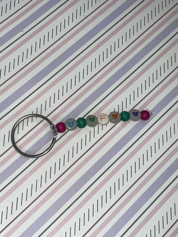 Personalised Initial Tack Charm/Key Ring