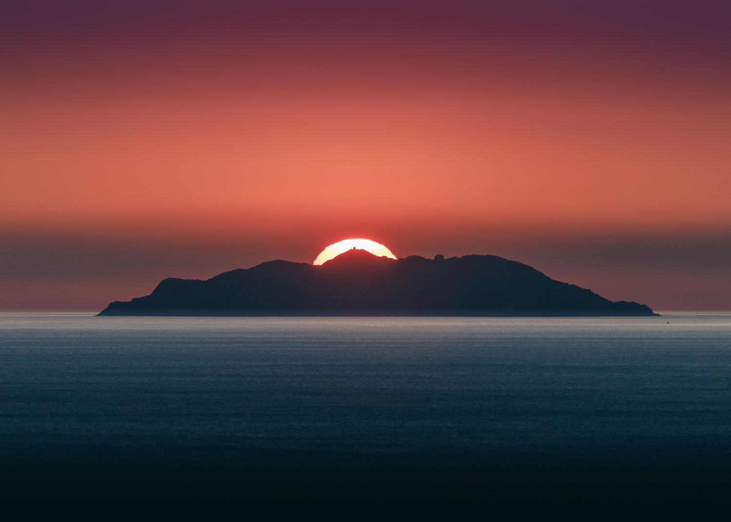 Tramonto sulla Gorgona