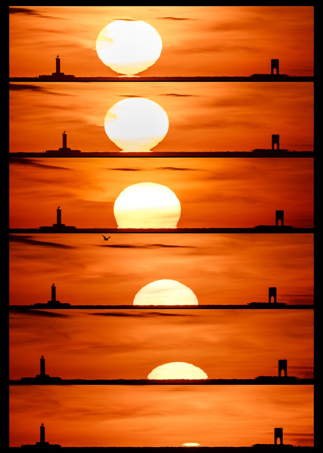 Tramonto tra Faro e Meloria