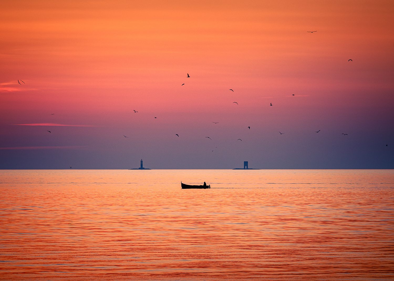 Gozzo al tramonto Gozzo al tramonto