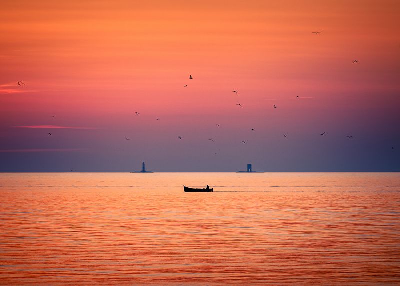 Gozzo al tramonto