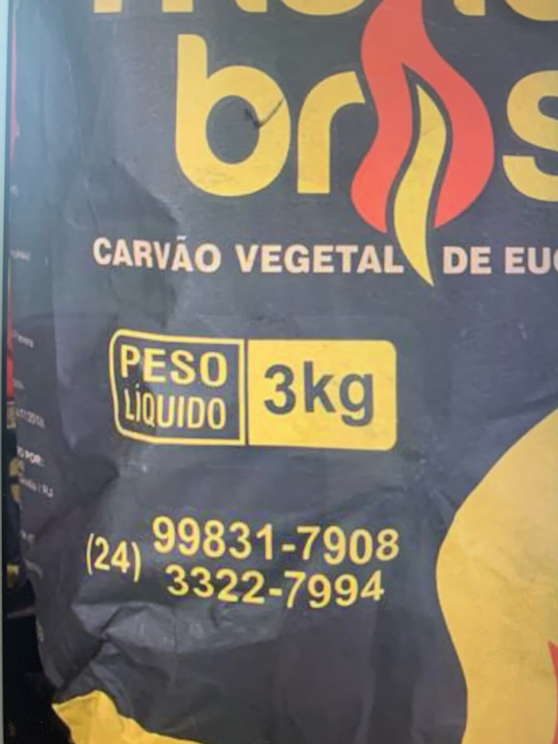 Saco carvão 3kg