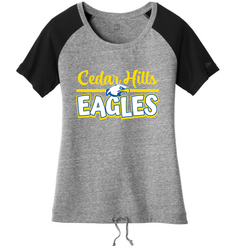 EAGLES Women's Tri-Blend Performance Cinch Tee