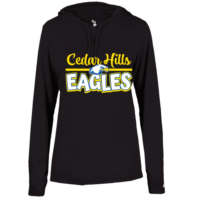 EAGLES Women's Hooded Long Sleeve T-Shirt