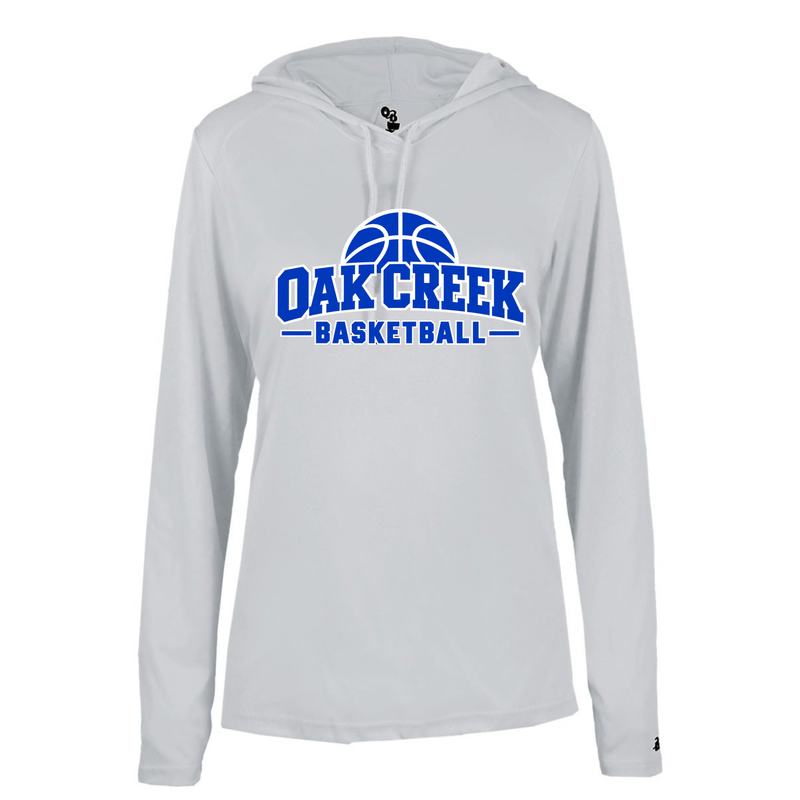 OAK CREEK Ladies Hooded Long Sleeve T-Shirt