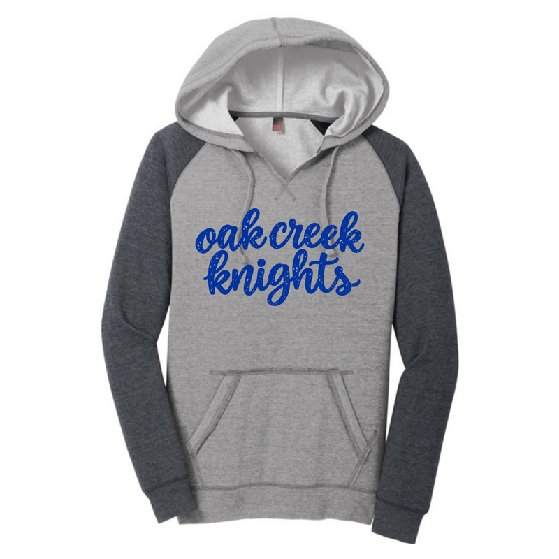 Ladies Lightweight Fleece Raglan Hoodie
