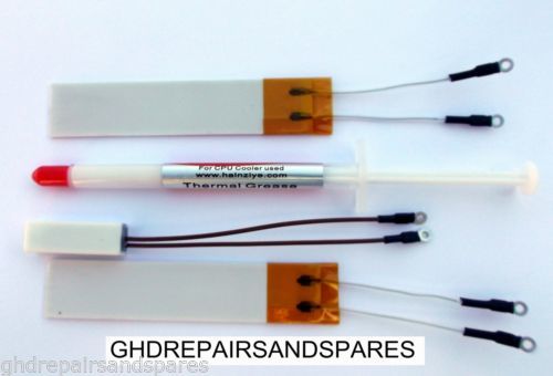160 ohm GHD Compatible Heaters + Thermal Fuse +Thermal Paste.Kit