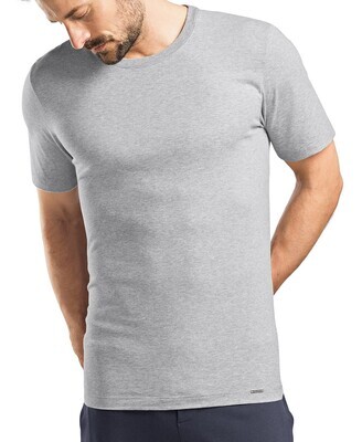 Pehmeä puuvillainen T-paita | Rento malli | Harmaa | Hanro