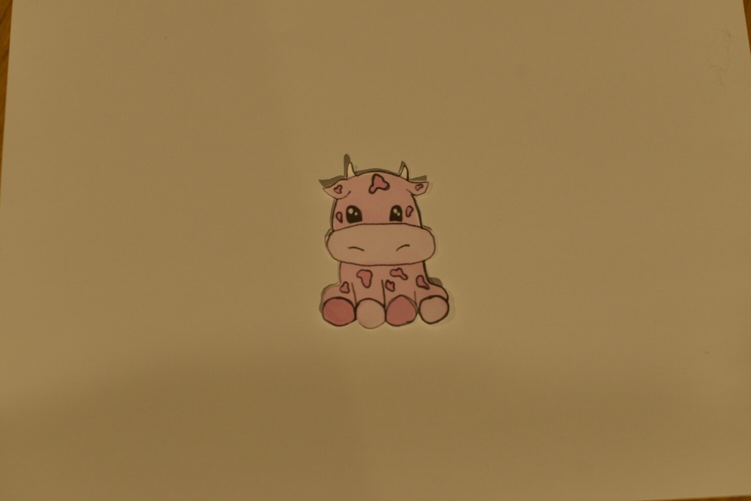 strawberry cow sticker