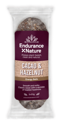 Cacao & Hazelnut - Energy Balls (3 x 30g balls)