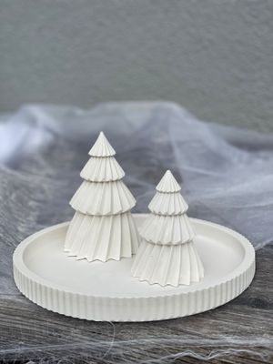 Set: Teller mit Bäumen