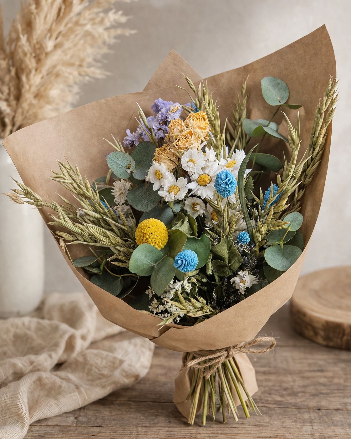 Trockenblumen Wiesengruß