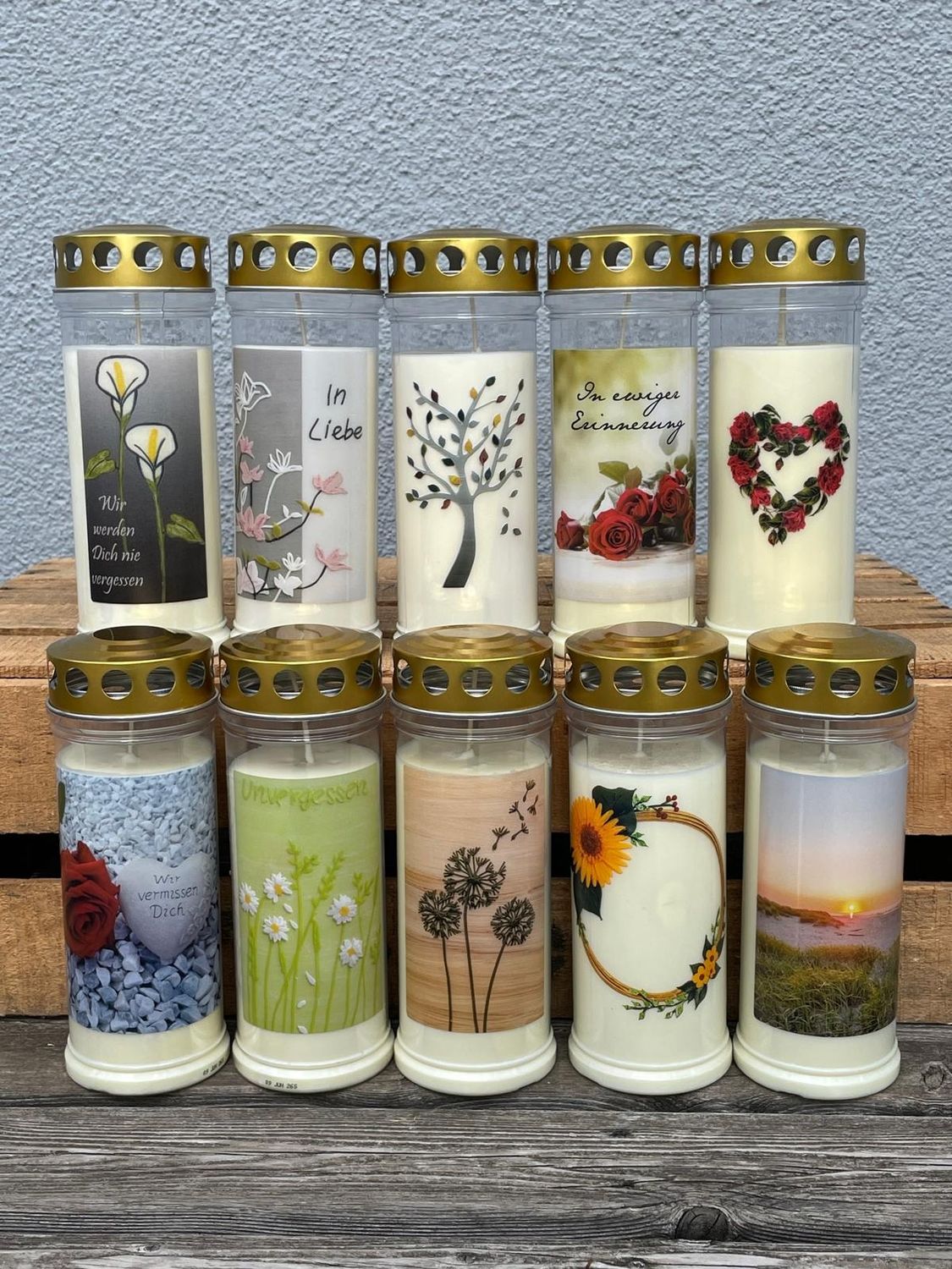 Wochenbrenner mit Motiv