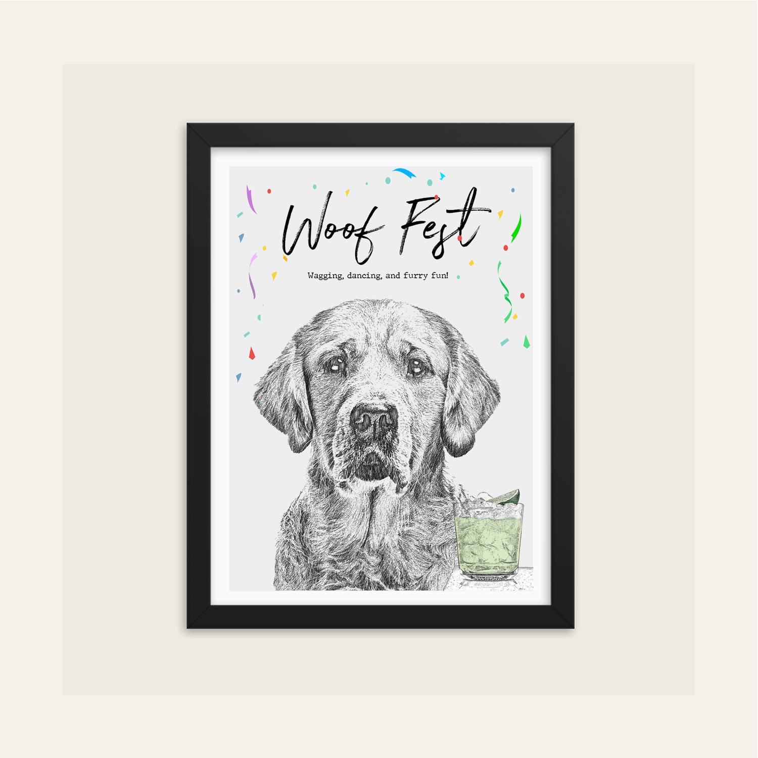Dog Party Sign