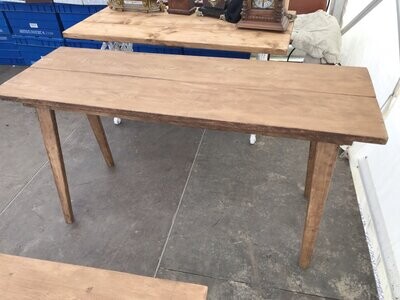 5ft x 20” 2 plank solid oak console table 80cm tall 27mm Kiln Dried Oak