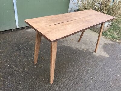 6ft x 20” 2 plank solid oak console table 80cm tall 27mm Kiln Dried Oak