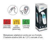 Termometro frontale, auricolare e superfici A201 Colpharma 3 in 1