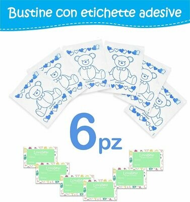 Lovabear 6 Bustine Corredino Neonato