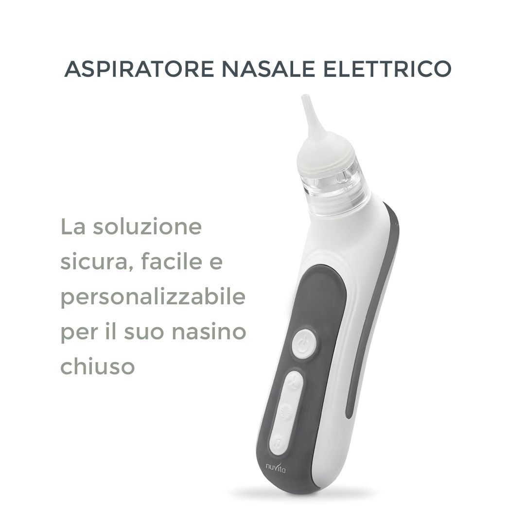 Aspiratore nasale elettrico con batteria ricaricabile Nuvita