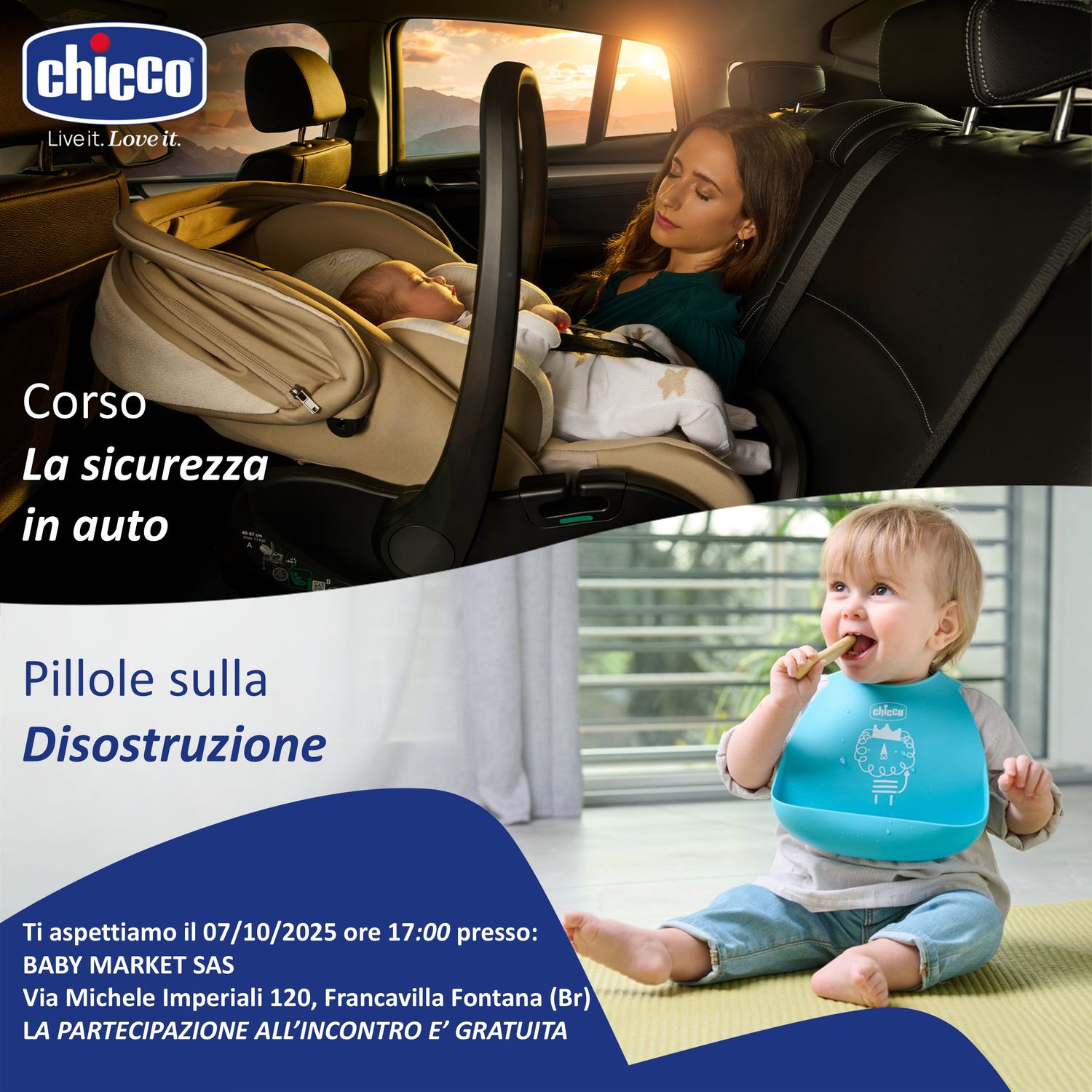 Corso sulla sicurezza in auto Chicco